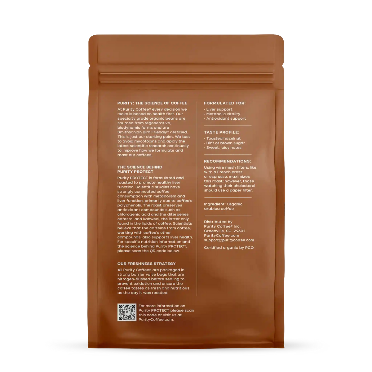 Wholesale - PROTECT: Light-Medium Roast Whole Bean Coffee 12oz 6pk