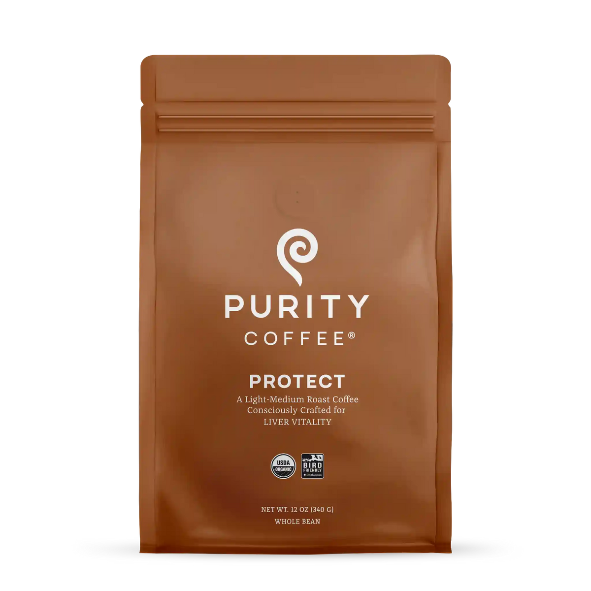 Wholesale - PROTECT: Light-Medium Roast Whole Bean Coffee 12oz 6pk